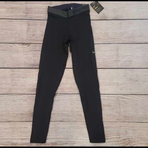 Nike Womens Pro Warm Mid Rise Training Tights